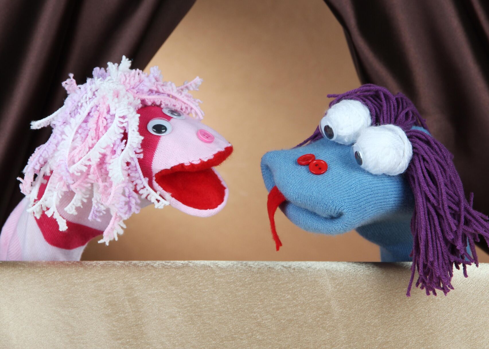 Put on a puppet show